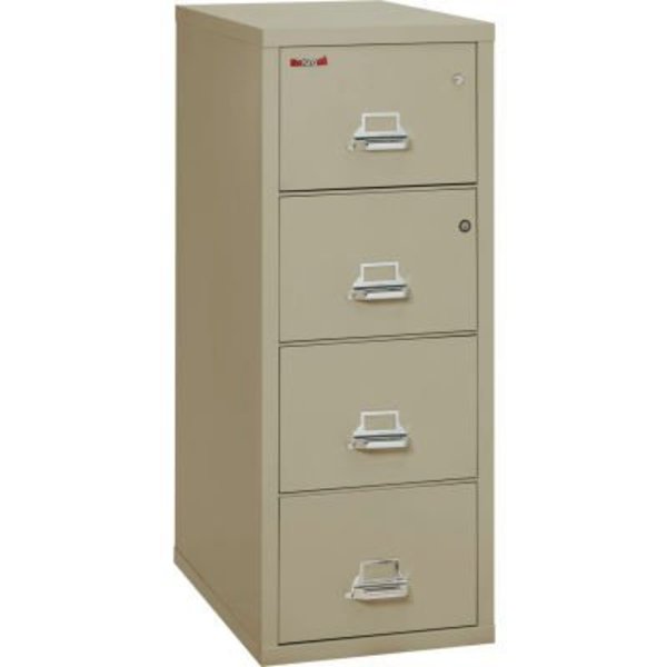 Fire King Fireking Fireproof 4 Drawer Vertical Safe-In-File Legal 20-13/16"Wx31-9/16"Dx52-3/4"H Pewter 4-2131-CPESF